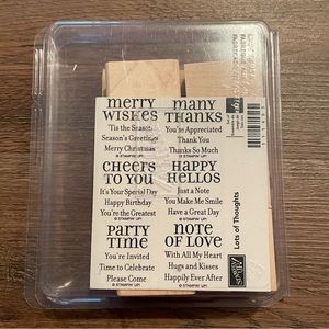 Stampin’ Up! Retired set Lots of Thoughts